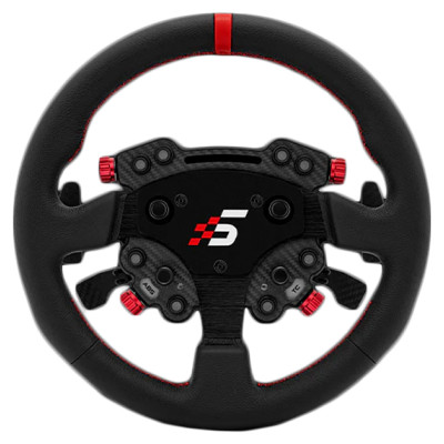 Simagic GT Round 330mm Steering Wheel, GT Pro Hub(K), QR50, leather, S207