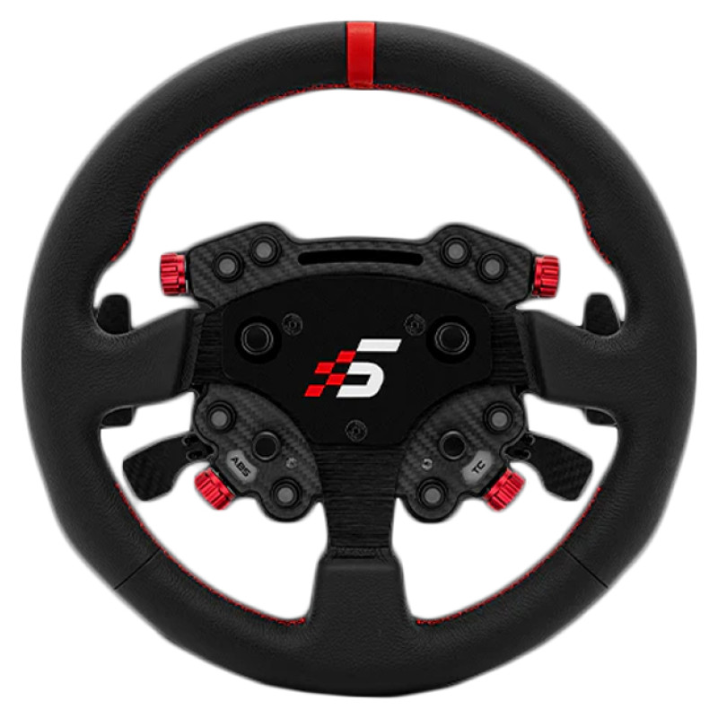 Simagic GT Round 330mm Steering Wheel, GT Pro Hub(K), QR50, leather, S207