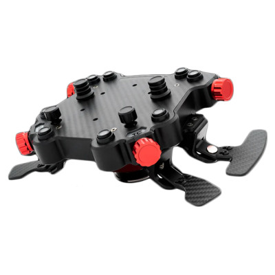 Simagic GT Round 330mm Steering Wheel, GT Pro Hub(K), QR50, leather, S207