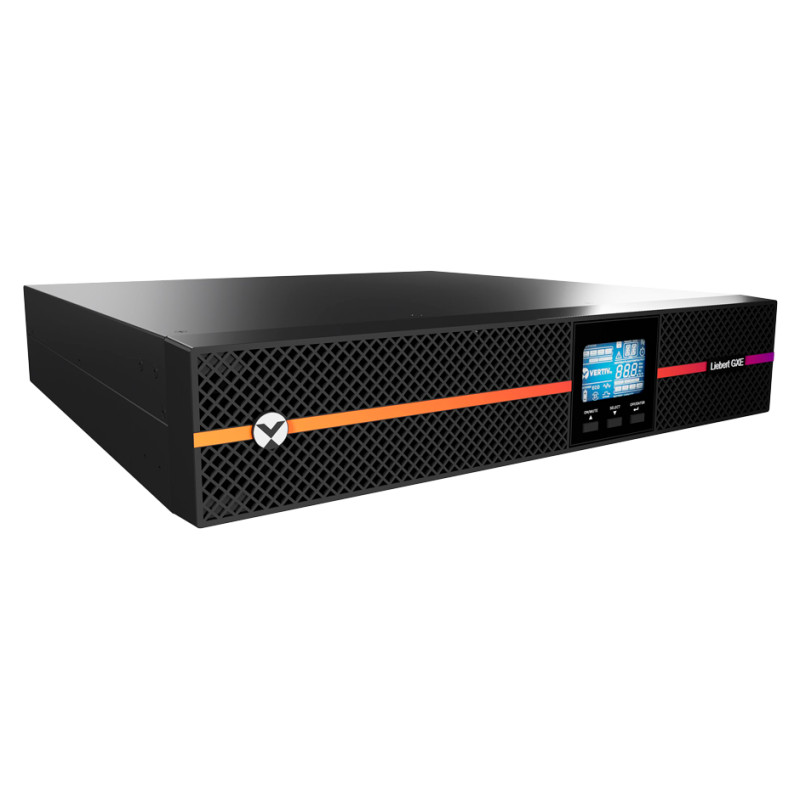 Vertiv Liebert GXE UPS 1kVA 1ph UPS 230V Rack/Tower W/Batteries, C14 input/C13 x 8 output, 2-year warranty with railkit