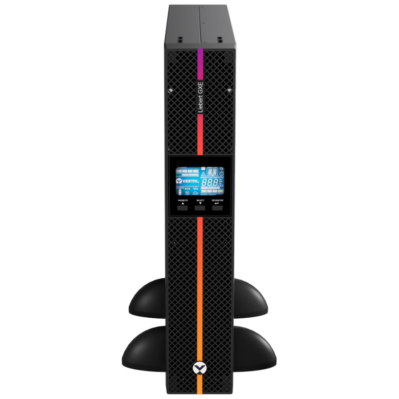 Vertiv Liebert GXE UPS 1kVA 1ph UPS 230V Rack/Tower W/Batteries, C14 input/C13 x 8 output, 2-year warranty with railkit