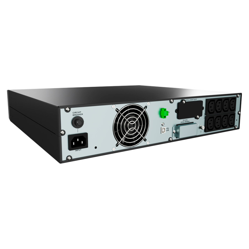 Vertiv Liebert GXE UPS 1kVA 1ph UPS 230V Rack/Tower W/Batteries, C14 input/C13 x 8 output, 2-year warranty with railkit