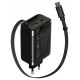 Canyon charger OnCharge 65RC Build-In Cable USB-C 65W 1xPD 1xQC EU Black