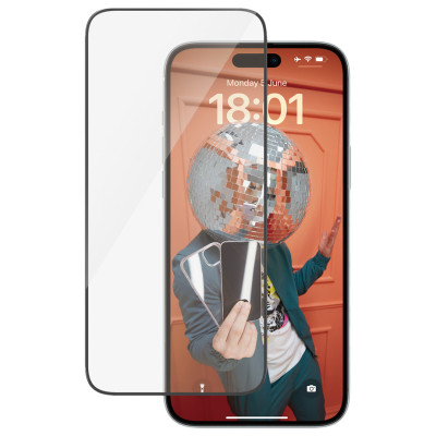 Panzerglass Screen Protector iPhone 15 Plus | Ultra-Wide Fit w. EasyAligner