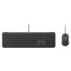 Logitech WIRED COMBO MK620 FOR BUSINESS - GRAPHITE - PAN - USB - NORDIC-613 - USB-C MK620B