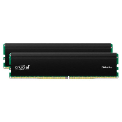Crucial Pro OC 32GB Kit (2X16GB) DDR5-6400 UDIMM CL38 Black