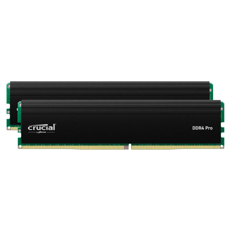 Crucial Pro OC 32GB Kit (2X16GB) DDR5-6400 UDIMM CL38 Black