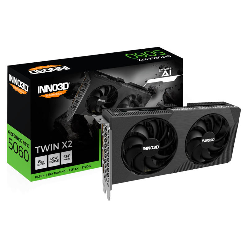 Inno3D GeForce RTX 5060 Twin X2 8GB GDDR7 128-bit, 1x HDMI, 3x DP