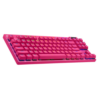 Logitech G PRO X TKL LIGHTSPEED Mechanical Gaming Keyboard - MAGENTA - US INT'l - TACTILE