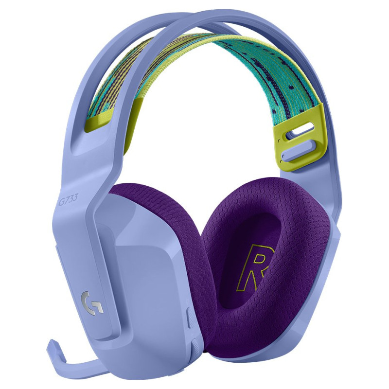 Logitech G733 LIGHTSPEED Wireless RGB Gaming Headset - LILAC