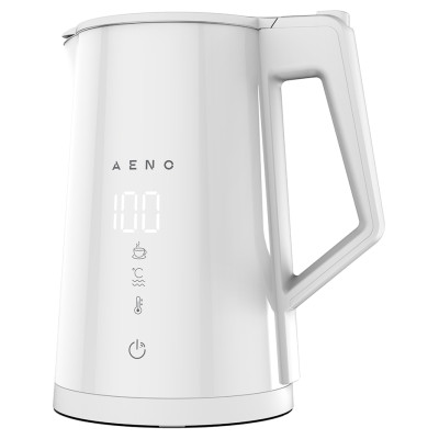 Aeno Electric Kettle EK8S Smart: 1850-2200W, 1.7L, Strix, Double-walls, Temperature Control, Keep warm Function, Control via Wi-Fi, LED-display, Non-heating body, Auto Power Off, Dry tank Protection