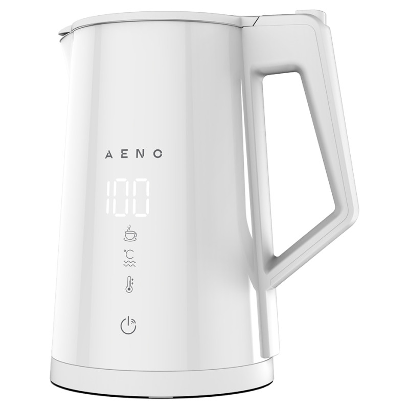 Aeno Electric Kettle EK8S Smart: 1850-2200W, 1.7L, Strix, Double-walls, Temperature Control, Keep warm Function, Control via Wi-Fi, LED-display, Non-heating body, Auto Power Off, Dry tank Protection