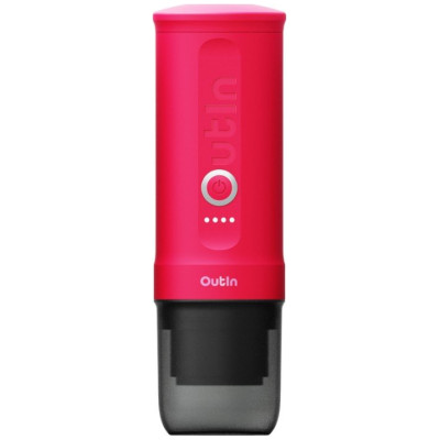 Outin Nano Espresso Machine, model OTEM-01, color Crimson Red