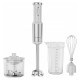 Aeno Hand Blender, 1200W in CB, White, Tiger Teeth Cutter, Whisk, Food Processor, Cup