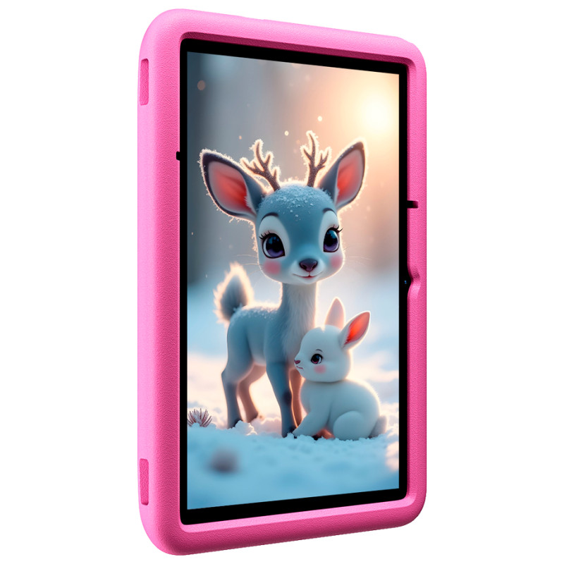 Blackview Tab 60 Pro Kids LTE 10.1-inch HD+ 800x1280 IPS 60Hz 4GB/128GB Octa-core T606 1.6GHz 5MP Front/8MP Back Camera Battery 7700mAh NO Carger USB Type-C Android 15 SD card slot Rose Pink