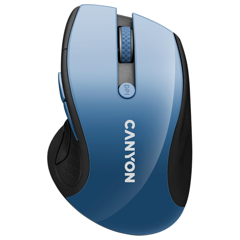 Canyon mouse MW-01 BlueLED Wireless Blue Grey