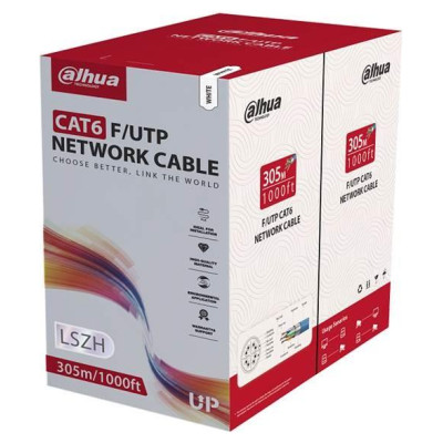 Dahua CABLE CAT6 UTP 305M WHITE/PFM923I-6FN-CD-WHITE DAHUA