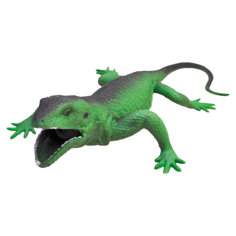 Deluxebase Stiepjamā rotaļlieta, Zaļā ķirzaka