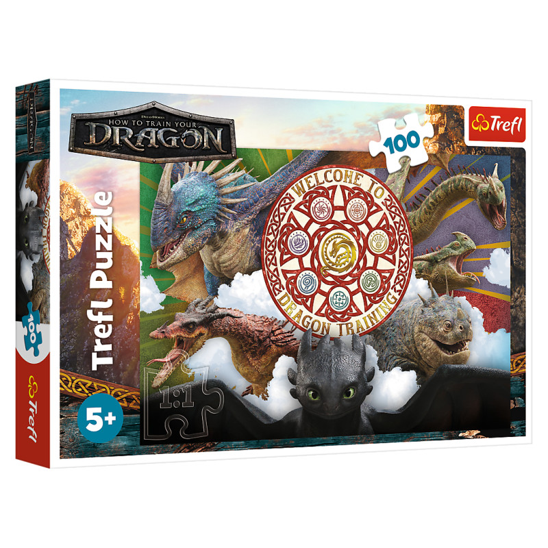 Trefl Puzle Kā pieradināt pūķi, 100 gab.