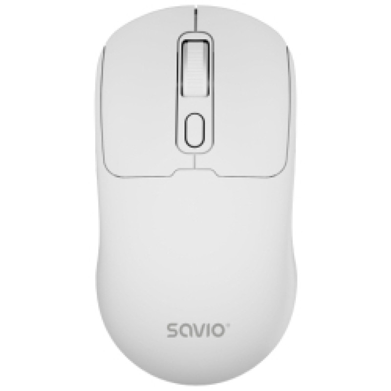 Savio Datorpele Savio MB-04 Silent USB-C/2.4GHz/BT White