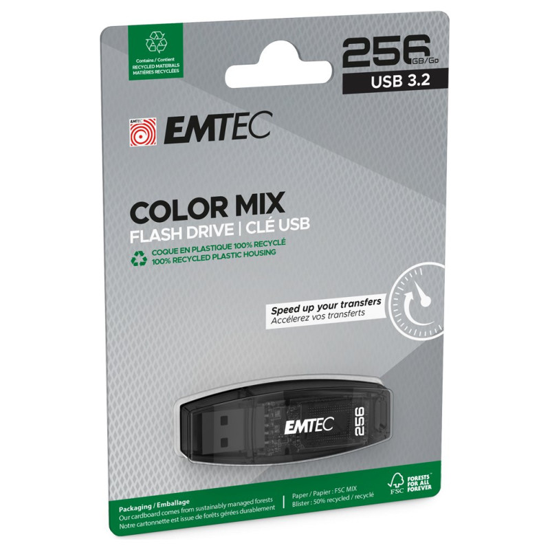 Emtec USB3.2 Color Mix C410 256GB Black