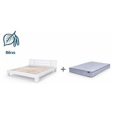 Emis Gultas komplekts ar matraci &ldquo;Tango Pluss&rdquo; Tum&scaron;s rieksts / 160x200 / Comfort