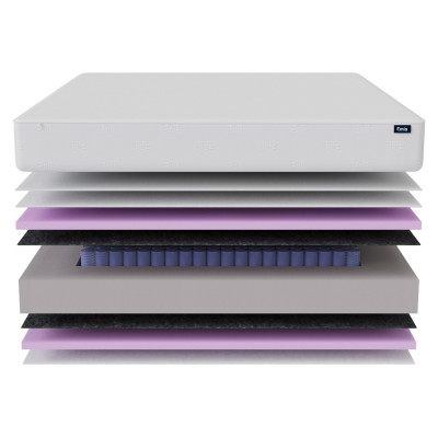 Emis Matracis "Midnight Blue" 200x200x21 / Mīksts / Emis Denim Cube