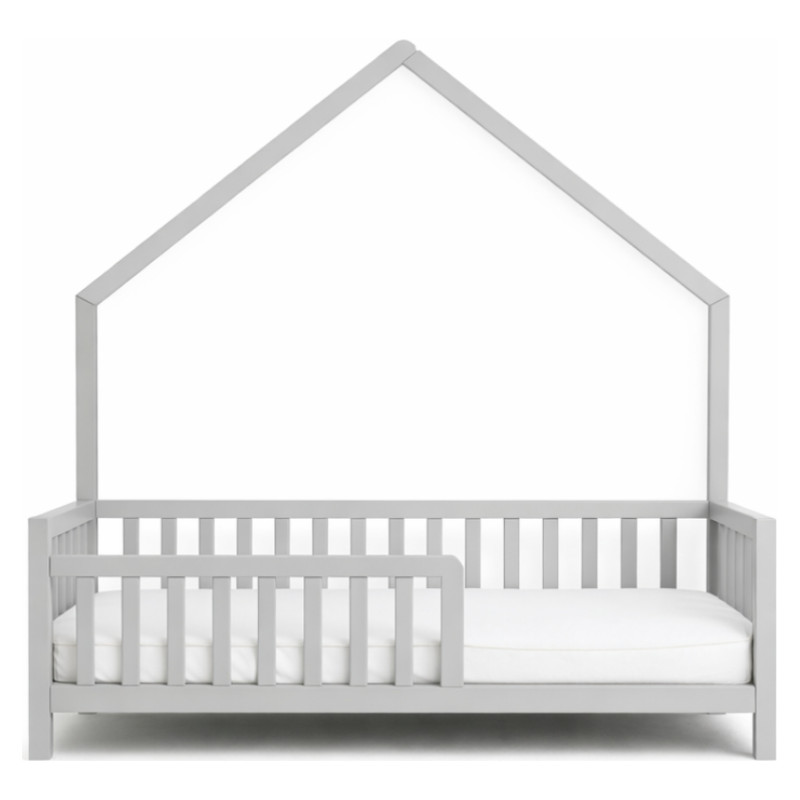 Emis Montessori bērnu gulta "Cottage" 80x160 / Dabīgs koks (vaskota) / Jā