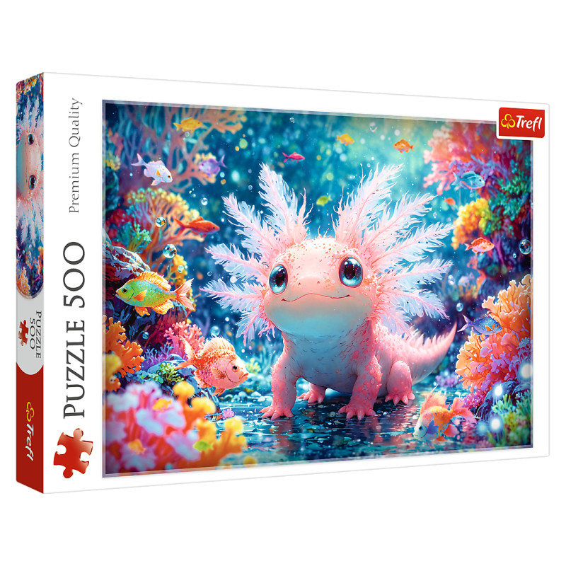 Trefl Puzle Aksolotls, 500 gab.
