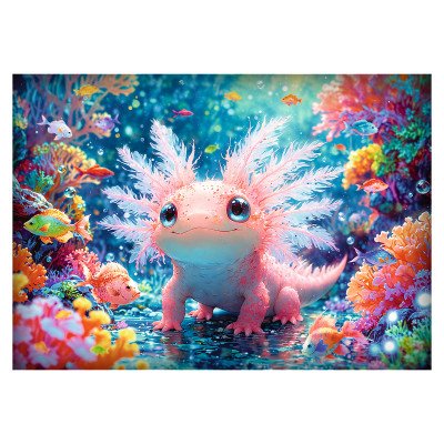 Trefl Puzle Aksolotls, 500 gab.
