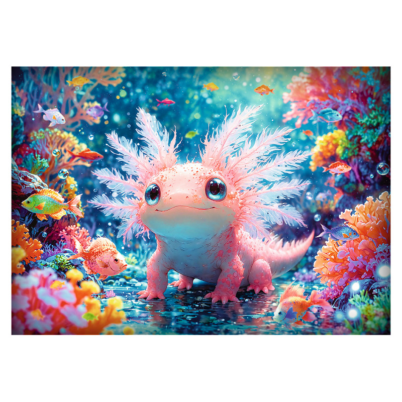 Trefl Puzle Aksolotls, 500 gab.