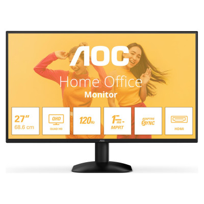 AOC LCD Monitor|AOC|27 "|2560 x 1440 pixels|Quad HD|Native aspect ratio 16:9|LED|Flat|Q27B35S3