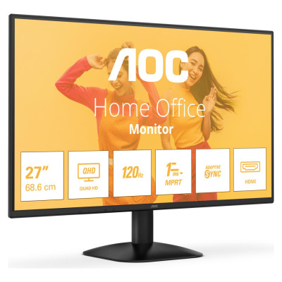 AOC LCD Monitor|AOC|27 "|2560 x 1440 pixels|Quad HD|Native aspect ratio 16:9|LED|Flat|Q27B35S3