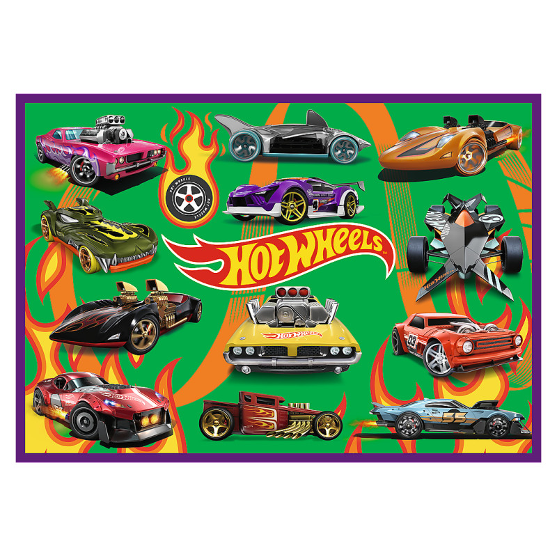 Trefl HOT WHEELS Pužļu komplekts 4x250 gab.