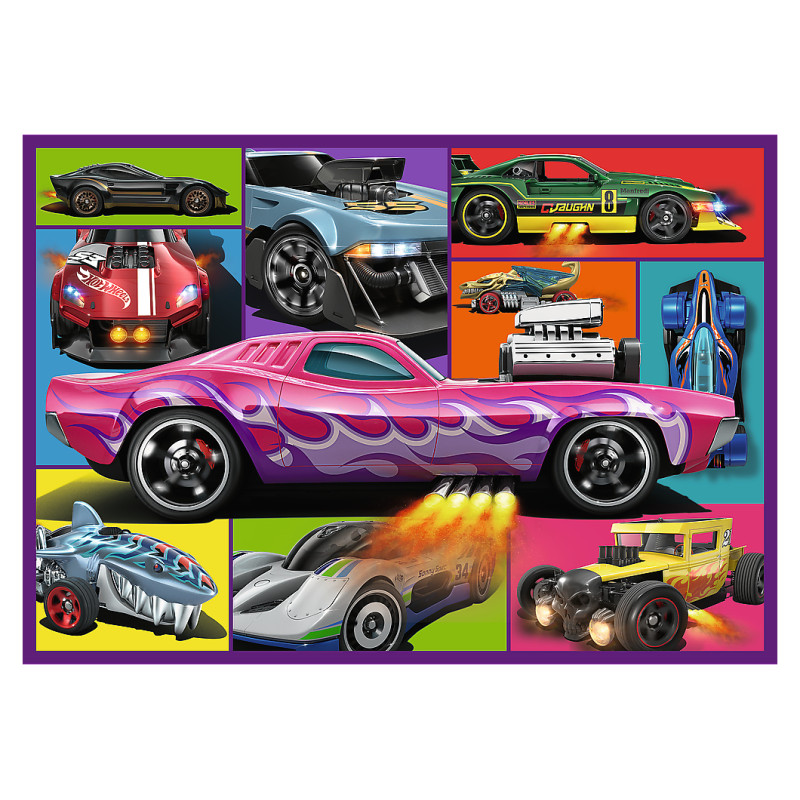Trefl HOT WHEELS Pužļu komplekts 4x250 gab.
