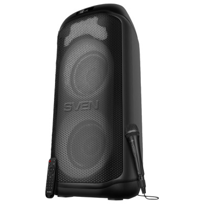 Sven Speaker SVEN PS-1050, black (200W, TWS, Bluetooth, FM, USB, microSD, LED-display, 7200mAh)