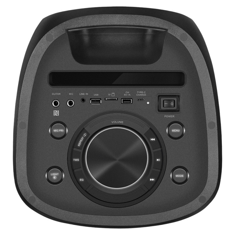 Sven Speaker SVEN PS-1050, black (200W, TWS, Bluetooth, FM, USB, microSD, LED-display, 7200mAh)