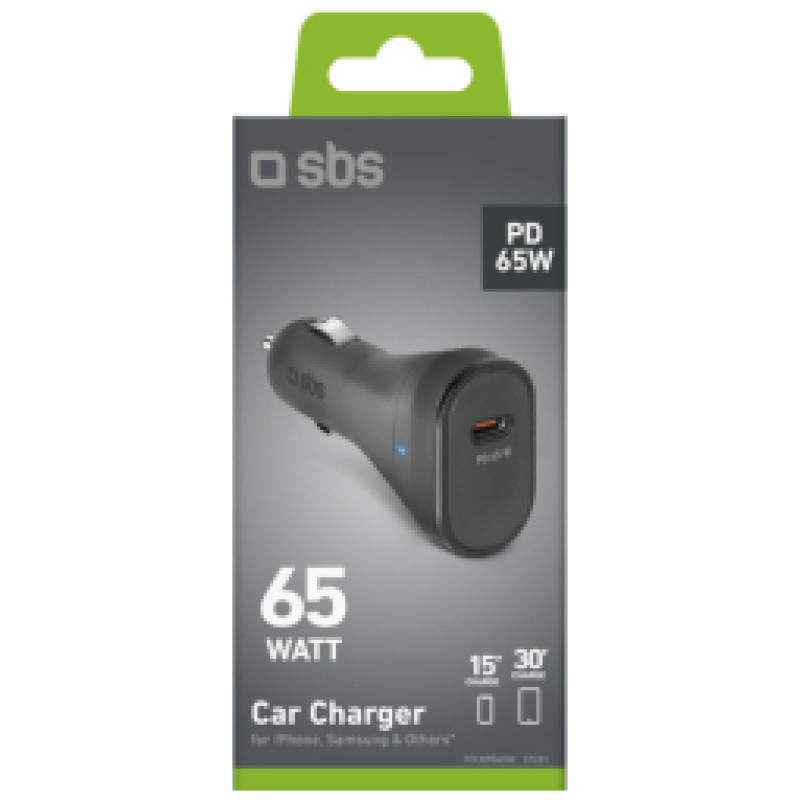 SBS Auto Lādētājs SBS 65W USB-C PD