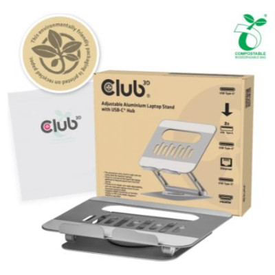 Club3D NB ACC STAND ALUMINIUM USB-C/CSV-2554 CLUB3D