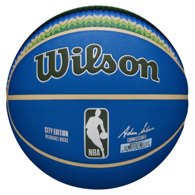 Wilson NBA Team City Collector Milwaukee Bucks Ball WZ4016417ID basketball (7)