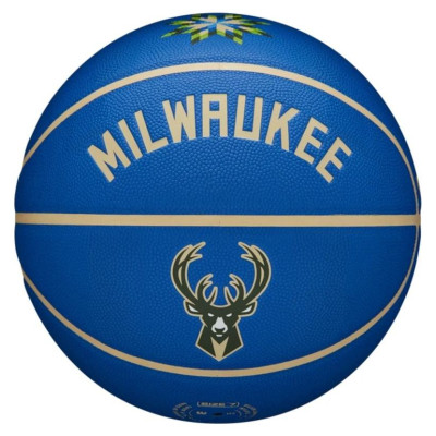 Wilson NBA Team City Collector Milwaukee Bucks Ball WZ4016417ID basketball (7)