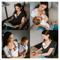 Babyono Piena atsūcējs TWINNY double hands free BabyOno 1002 [A]