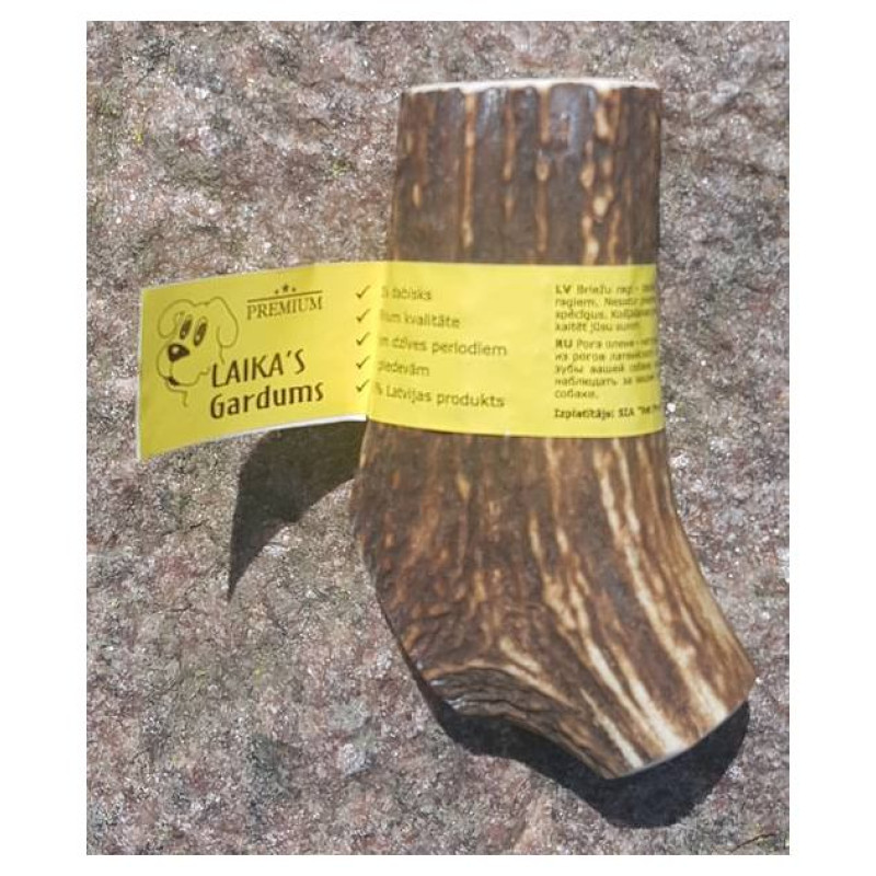 Laikas Gardums Dabīgs brieža rags suņiem L 120 -159 g