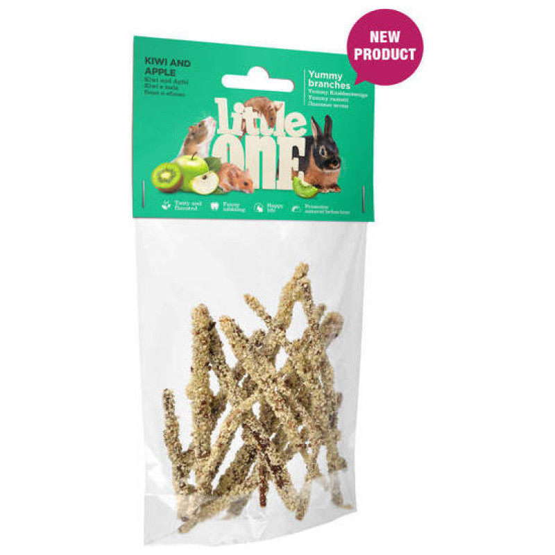 Mealberry Little One Yummy zariņi ar kivi un ābolu 35 g - gardums maziem dzīvniekiem