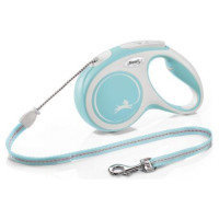 Flexi New Comfort S trose 5 m, light blue - pavada suņiem