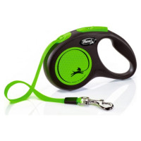Flexi Neon M 5m green (lente) - pavada suņiem