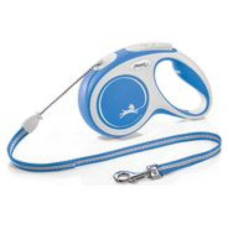 Flexi New Comfort M 5 m blue (trose) - pavada suņiem