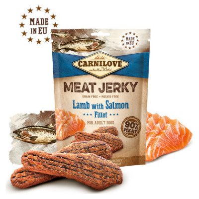 Carnilove Dog Jerky Lamb&Salmon Fillet 100g papildbarība suņiem