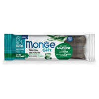 Monge GIFT Dog MEAT BARS Skin support Salmon with aloe / 40 g - kārums suņiem
