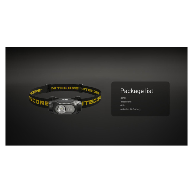 Nitecore HEADLAMP H SERIES 240 LUMENS/HA11 NITECORE